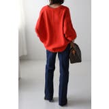 バイカラーコクーンVネックニット 88-002372 | BONJOUR SAGAN | 詳細画像12 