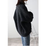 起毛畦ディープVネックニット 88-002551 | BONJOUR SAGAN | 詳細画像2