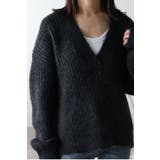 起毛畦ディープVネックニット 88-002551 | BONJOUR SAGAN | 詳細画像3