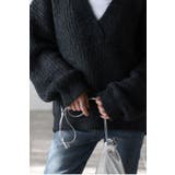 起毛畦ディープVネックニット 88-002551 | BONJOUR SAGAN | 詳細画像5