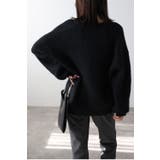 起毛畦ディープVネックニット 88-002551 | BONJOUR SAGAN | 詳細画像8