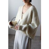 起毛畦ディープVネックニット 88-002551 | BONJOUR SAGAN | 詳細画像10