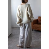 起毛畦ディープVネックニット 88-002551 | BONJOUR SAGAN | 詳細画像13