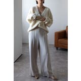 起毛畦ディープVネックニット 88-002551 | BONJOUR SAGAN | 詳細画像14