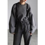 GRAY | ランタンスリーブダイバーニット 88-003129/88-002621 | BONJOUR SAGAN