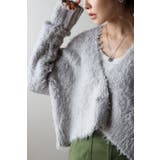 起毛ディープVクロップドニットカーディガン 88-002954 | BONJOUR SAGAN | 詳細画像4