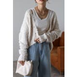 OFF-WHITE | 起毛ディープVクロップドニットカーディガン 88-002954 | BONJOUR SAGAN