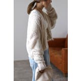 起毛ディープVクロップドニットカーディガン 88-002954 | BONJOUR SAGAN | 詳細画像6