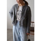DARK-GRAY | アゼフリンジニットカーディガン 88-003227/88-002961 | BONJOUR SAGAN