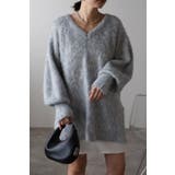 LIGHT-GRAY | モヘアタッチニットチュニック 88-003372/88-002997 | BONJOUR SAGAN