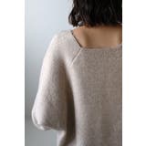 アームウォーマー付きVネックニット 88-003284/88-003033 | BONJOUR SAGAN | 詳細画像12 