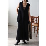 BLACK | ジレ×Iラインスカート 88-003034 | BONJOUR SAGAN