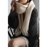 IVORY | フリンジマフラー 88-003172 | BONJOUR SAGAN