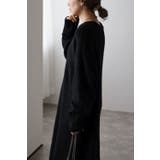 センターシームラウンドカットニットワンピ 88-003223 | BONJOUR SAGAN | 詳細画像4 