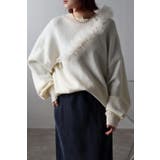 IVORY | ショルダーチュールセットアルパカタッチニット 88-003231 | BONJOUR SAGAN