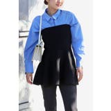 BLACK | ペプラムベアトップ 88-003298 | BONJOUR SAGAN