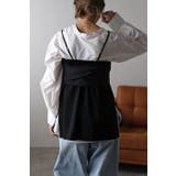 異素材ウエストリボンキャミビスチェ 88-003389 | BONJOUR SAGAN | 詳細画像5 