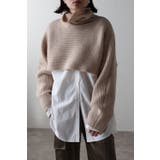 前後2WAYラップオフタートルニットトップ 88-003403 | BONJOUR SAGAN | 詳細画像5 