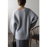 片畦編みヤーンVネックニット 88-003412 | BONJOUR SAGAN | 詳細画像12 