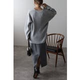 片畦編みヤーンVネックニット 88-003412 | BONJOUR SAGAN | 詳細画像13 