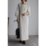 OATMEAL | ウエストタックスウェットワンピ | BONJOUR SAGAN