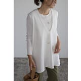 ディープVネックノースリーブカットソー 96-164737 | BONJOUR SAGAN | 詳細画像9 