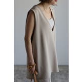 ディープVネックノースリーブカットソー 96-164737 | BONJOUR SAGAN | 詳細画像17 