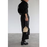 袖オーガンジーリブニットソー | BONJOUR SAGAN | 詳細画像5 