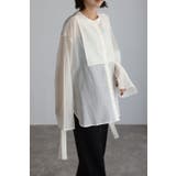 ブザム切り替えシアーシャツ 88-001555 | BONJOUR SAGAN | 詳細画像3 