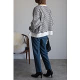 スナップボタンボーダーカーディガン 77-001838 | BONJOUR SAGAN | 詳細画像5 