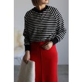 スナップボタンボーダーカーディガン 77-001838 | BONJOUR SAGAN | 詳細画像8 