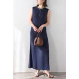 [SET]サマーニットVネックベスト×バックジップワンピース 11 003733 | BONJOUR SAGAN | 詳細画像11 