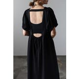 バックオープンパフスリーブコクーンワンピース 77-002538 | BONJOUR SAGAN | 詳細画像5 