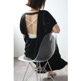 バックオープンパフスリーブコクーンワンピース 77-002538 | BONJOUR SAGAN | 詳細画像1 