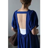 バックオープンパフスリーブコクーンワンピース 77-002538 | BONJOUR SAGAN | 詳細画像10 