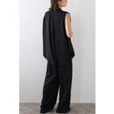 マットサテンノースリブラウス×パンツセットアップ 77-003664 | BONJOUR SAGAN | 詳細画像8 