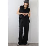 マットサテンノースリブラウス×パンツセットアップ 77-003664 | BONJOUR SAGAN | 詳細画像10 