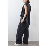 マットサテンノースリブラウス×パンツセットアップ 77-003664 | BONJOUR SAGAN | 詳細画像18 