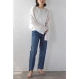 ステップカットテーパードデニムパンツ 77-003671 | BONJOUR SAGAN | 詳細画像1 