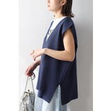 サマーニットVネックボクシーベスト 77-003720 | BONJOUR SAGAN | 詳細画像3 