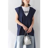 サマーニットVネックボクシーベスト 77-003720 | BONJOUR SAGAN | 詳細画像7 