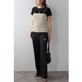 ウエストシェイプリブニットキャミソール 77-003722 | BONJOUR SAGAN | 詳細画像2 