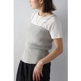 ウエストシェイプリブニットキャミソール 77-003722 | BONJOUR SAGAN | 詳細画像3 