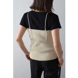 ウエストシェイプリブニットキャミソール 77-003722 | BONJOUR SAGAN | 詳細画像15 