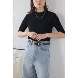 BLACK | 接触冷感ダイバーニットT 77-003754 | BONJOUR SAGAN
