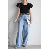 ショルダーフリルサマーニットドッキングプルオーバー 77-003782 | BONJOUR SAGAN | 詳細画像3 