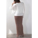 前後2WAYミックスカラーニットスカート 77-003788 | BONJOUR SAGAN | 詳細画像6 