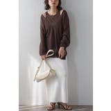 シアーニットアメスリタンク×Vネックプルオーバーセット 77-003793 | BONJOUR SAGAN | 詳細画像1 