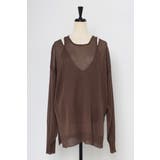 シアーニットアメスリタンク×Vネックプルオーバーセット 77-003793 | BONJOUR SAGAN | 詳細画像36 