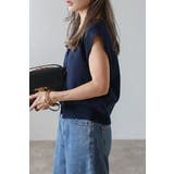 ゴールド釦ボクシーニットベスト 77-003817 | BONJOUR SAGAN | 詳細画像8 